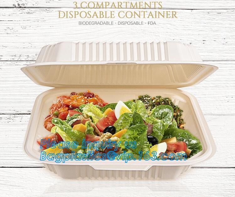 Meal Prep Containers Free Sample Bento Lunch Box Biodegradable Food Container Plastic Wheat Straw Lunch Box bagplastics