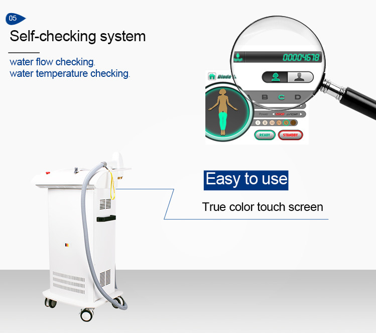 Triple Wavelength Diode Hair Removal Laser Machine