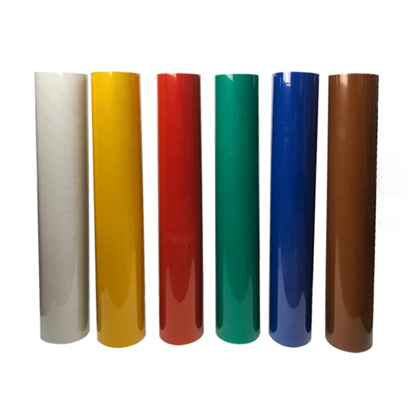 PVC Glass Bead Printing Grade Reflective Sheeting Film For Traffic Sign