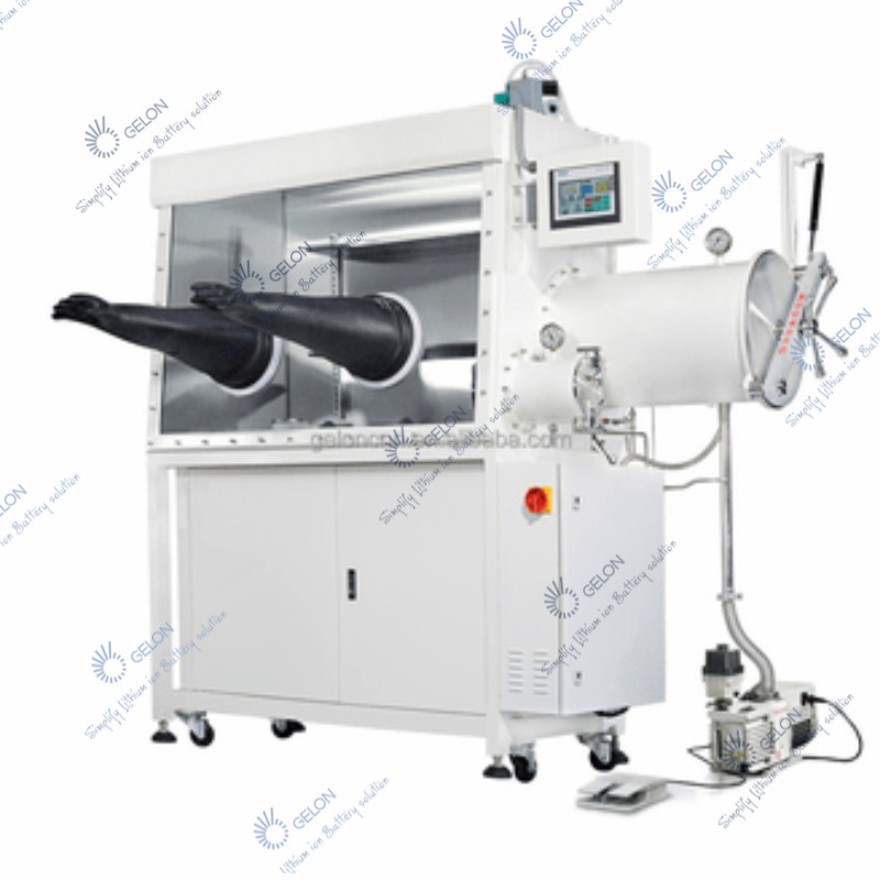 Gelon Stainless Steel Single Working Station Glove Box Battery Production Equipment 1PPM