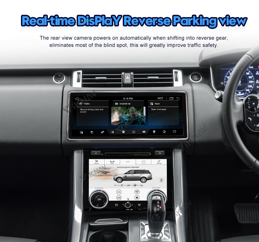 12.3inch Car radio For Range Rover Sport Right Peptide L494 Multimedia Player Stereo Android GPS Navigation Carplay