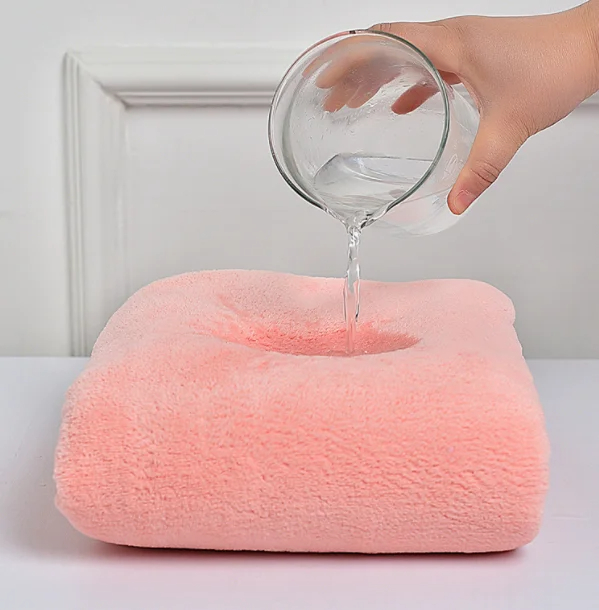 Thick Coral Fleece Soft Absorbent Microfiber Towel Set 1 Set 35*75 70*140 Custom Logo