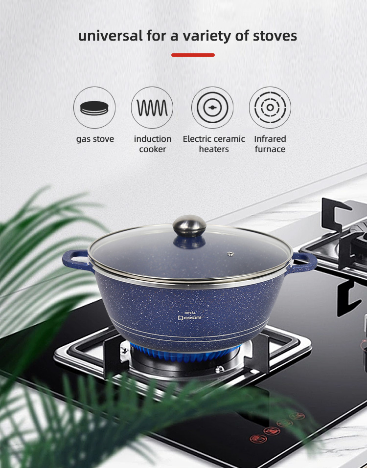 Wholesale Top Seller Multifunction 23pcs Red Cooking Pot Set Non Stick Ollas Non-Stick Aluminum Cookware Sets