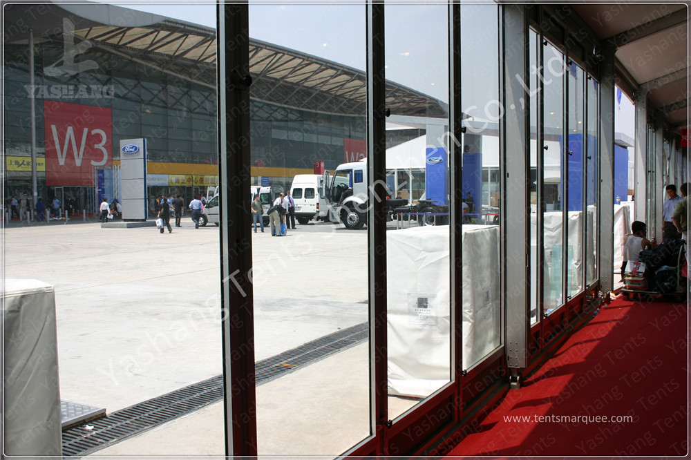 Waterproof Outdoor Event Tent Fittings Glass Wall / ABS Wall / Corrugated Sheet Wall