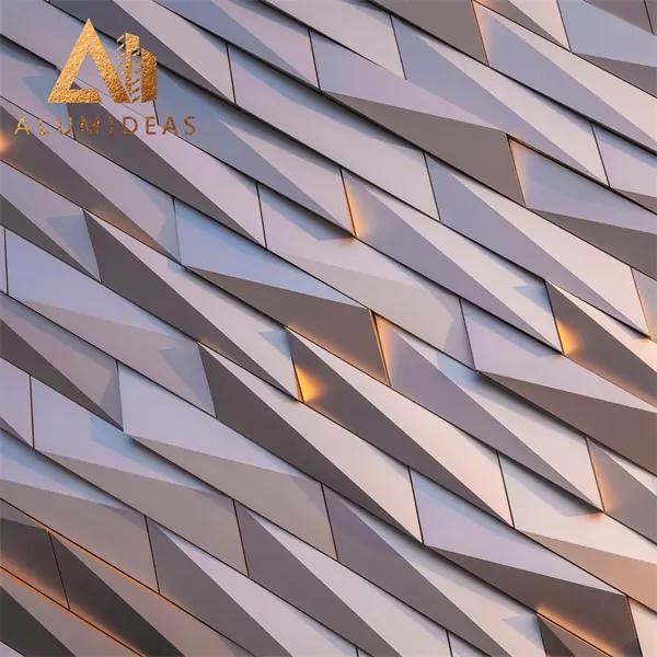3D exterior wall cladding