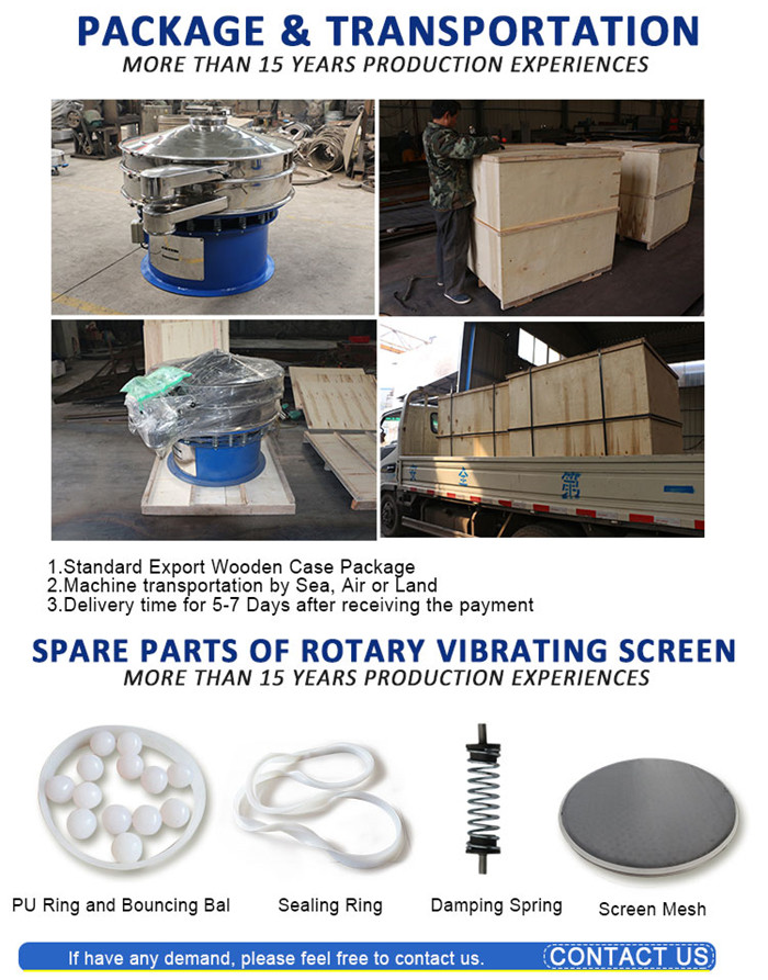 Mirror Polishing Mobile Industrial Vibrating Screen With 800mm Diameter