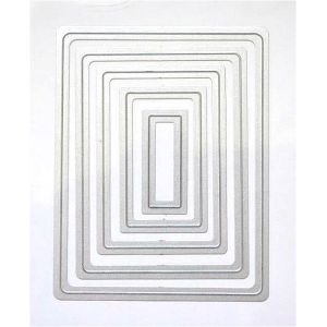 DIY rectangle scrapbook Geometric square die cutter Rectangular embossed