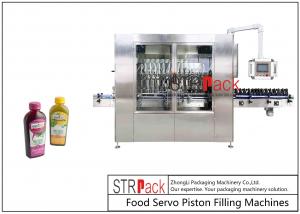 China Fully Automated 1-5L Fruit and Vegetable Juice Bottles Piston Filling Machine With Volumetric Piston Filler on sale