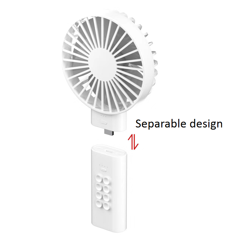 3 Wind Speeds Mode Handheld Personal Fan Battery Operated