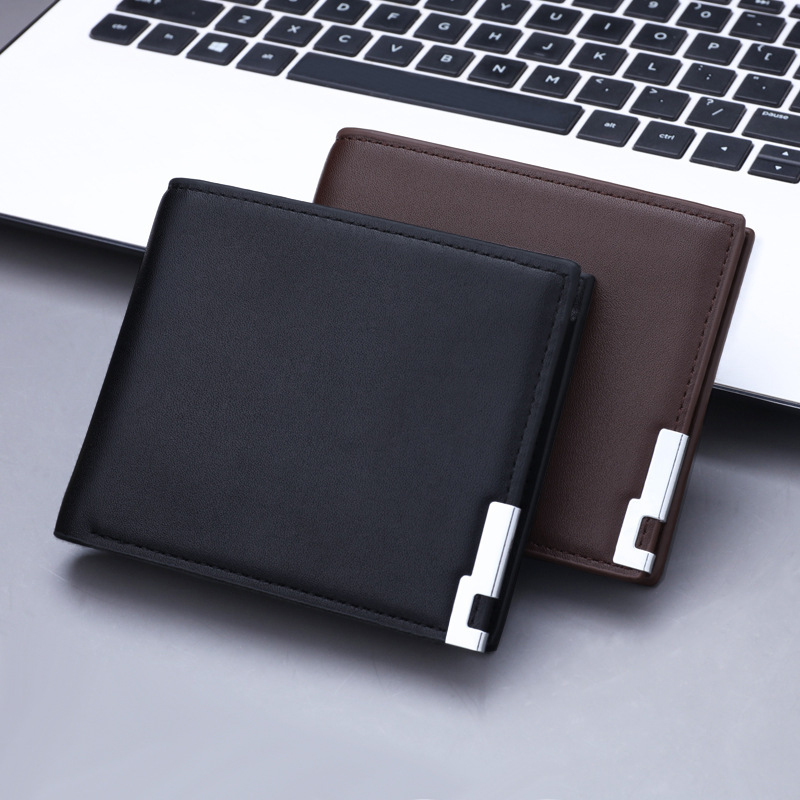 Availiable Multifunctional Money Cards Holder Purse for Korean Luxury Men's Short Wallet