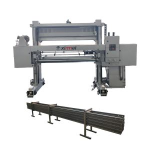 Robust PU Foam Cutting Machine For Horizontal Slicing On Rail With Auto Pressure
