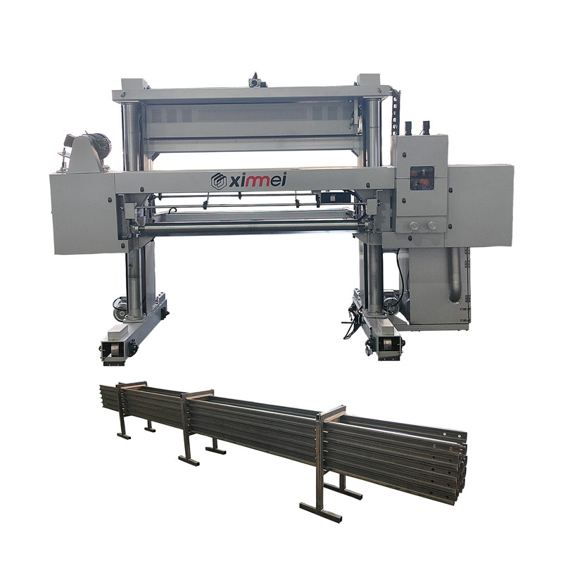 Robust And PU Foam Cutting Machine For Horizontal Slicing On Rail With Auto Pressure Roller And Winding 2200mm Cutting Width