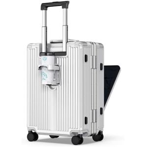 Carry On Luggage, Hard Shell Suitcase With 360°Spinner Wheels, Airline Boarded