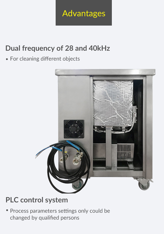 High Power Industrial Ultrasonic Cleaner , Square Ultrasonic Cleaning Machine
