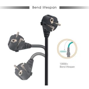 Electronical Machine C13 C14 Power Cable HO55VV-F EU Plug Extension Cord