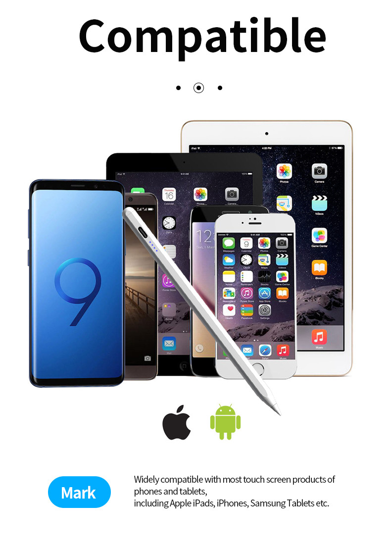 Smart Active Digital Stylus Pen For Samsung Android Smart Phone Tablet