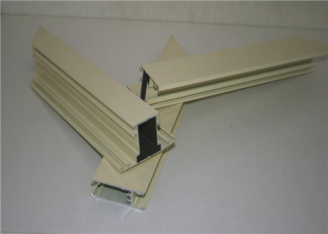 6005A 6M Milky White Powder Coated Aluminum Profiles Extrusions