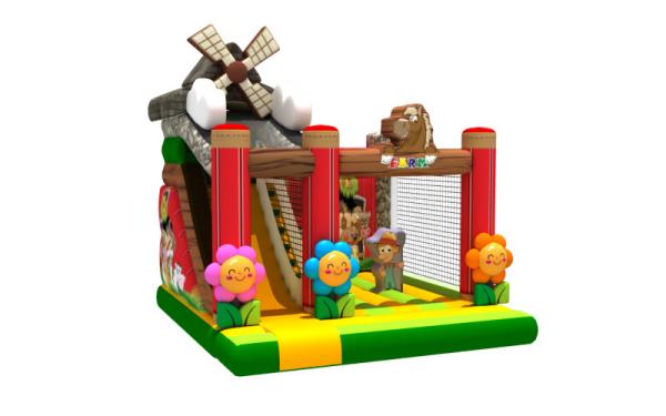Quality Farm Themed Inflatable Jump House European Standard Inflatable Windmill for sale
