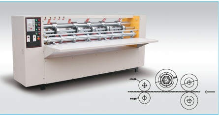 Semi Automatic 2800mm Thin Blade Rotary Machine For Corrugated Carton Box