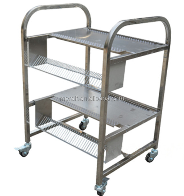 esd smt reel storage cart hanging basket anti static PCB storage trolley antistatic workshop trolley online