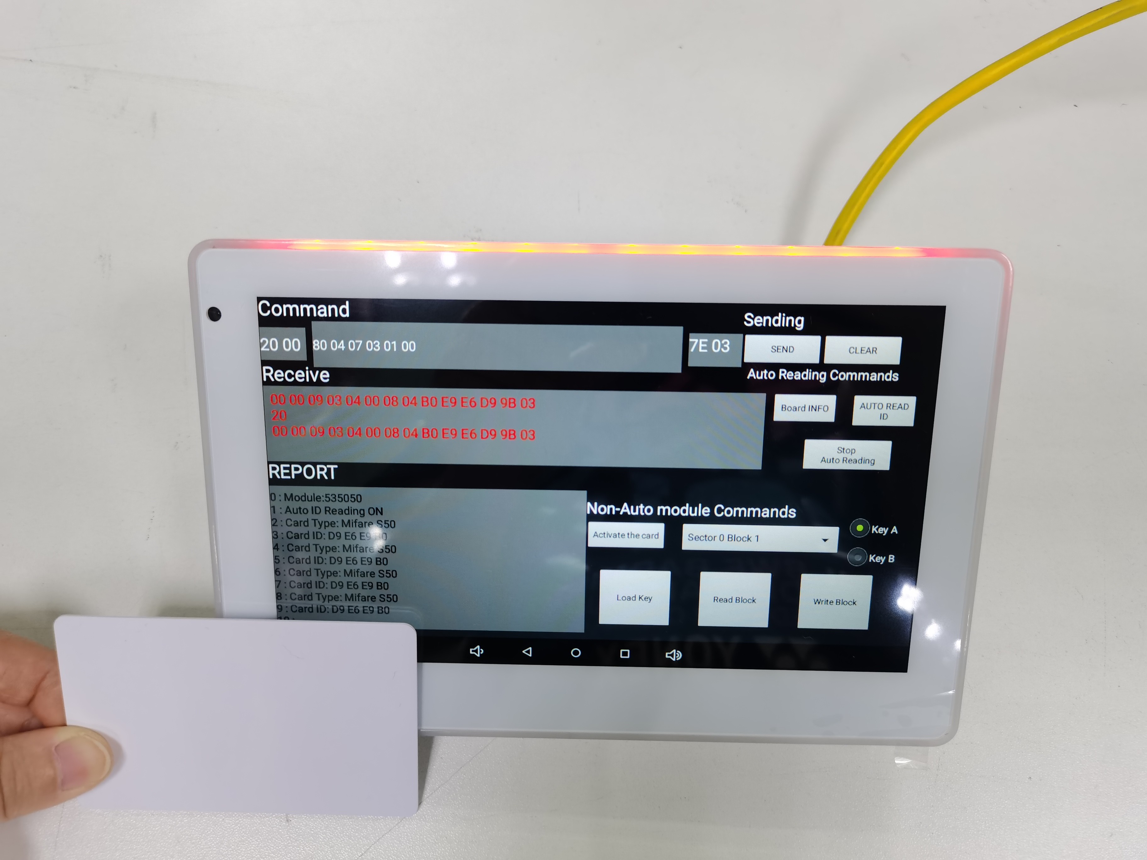 Room Control 7 Inch Embedded Wall White Color Android Tablet Ethernet POE Without Camera