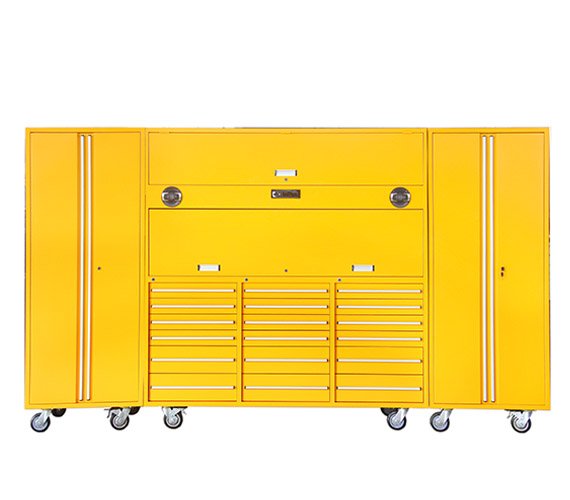 Professional Workshop Storage Solution Durable Black Tool Chest Cabinet Set with Tools