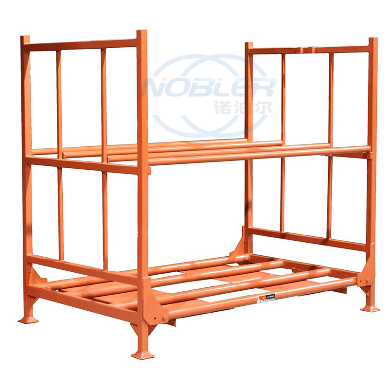 Customized Heavy Duty Stackable Folding Truck Spare Tire Storage Rack For Warehouse