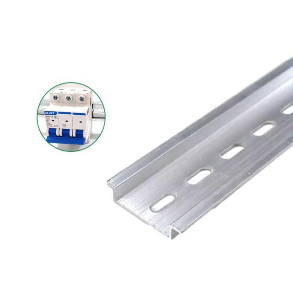 Aluminum 35mm x 7.5mm C45 DZ47 Cirtuit Breaker Din Rail Terminal Blocks