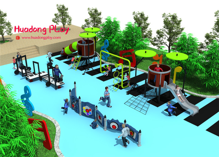 Funny Outdoor Playground Slides Linear Low Density Polyethylene Easy Installation