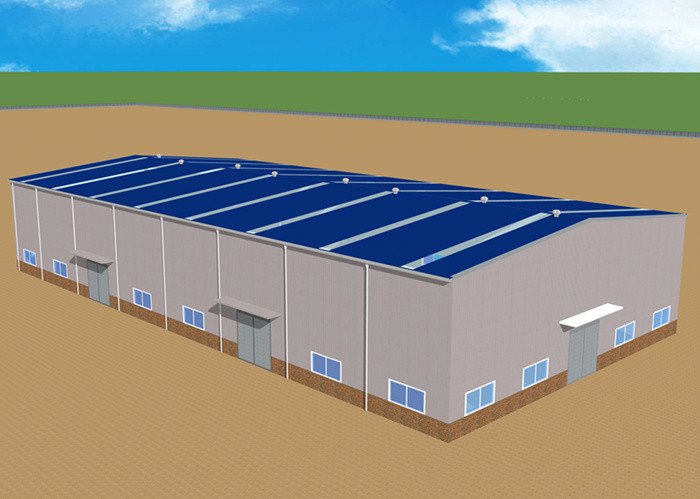 ​Q235 / Q355 Steel Structure Workshop Prefabricated Steel Frame Buildings
