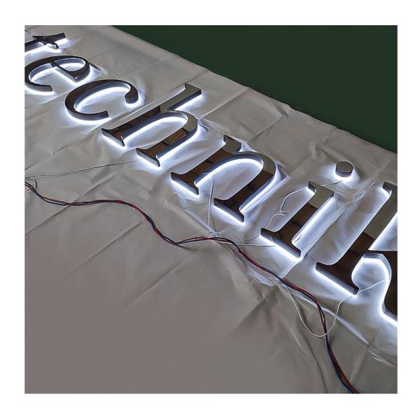 Indoor Outdoor Advertising Display Stainless Steel Acrylic LED Channel Letters