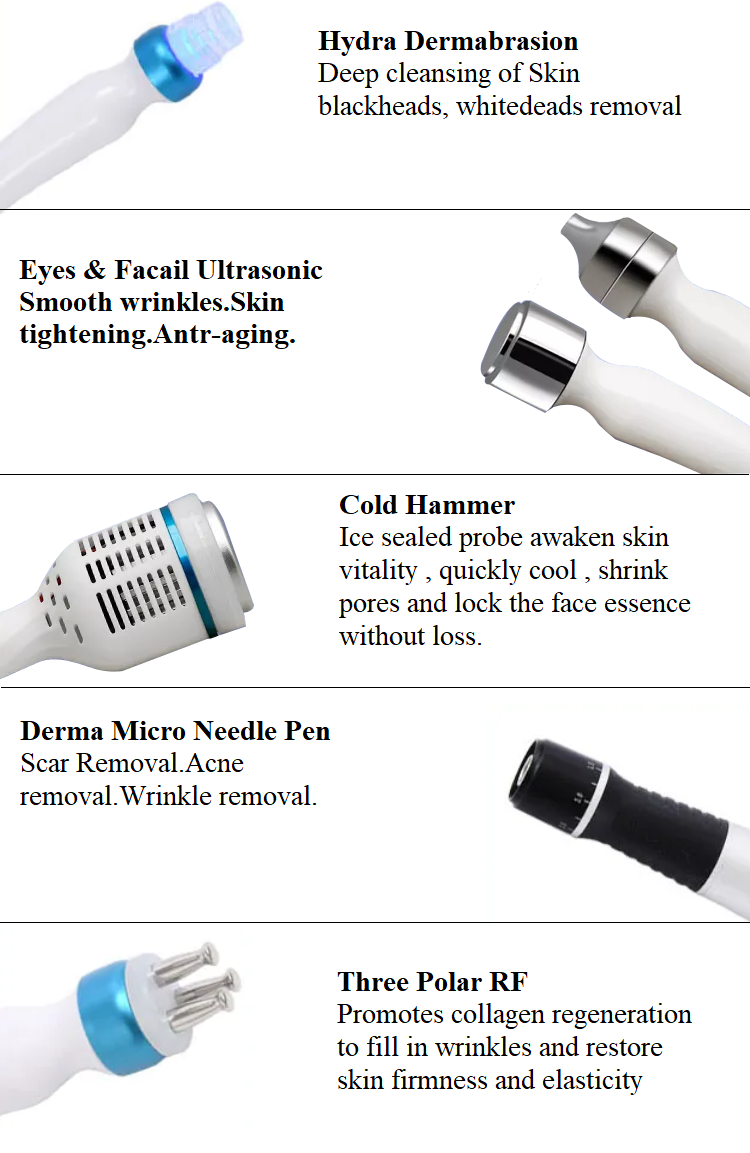 Skin Care Hydra Facial Machine 240V Diamond Skin Microdermabrasion Machine 250 VA