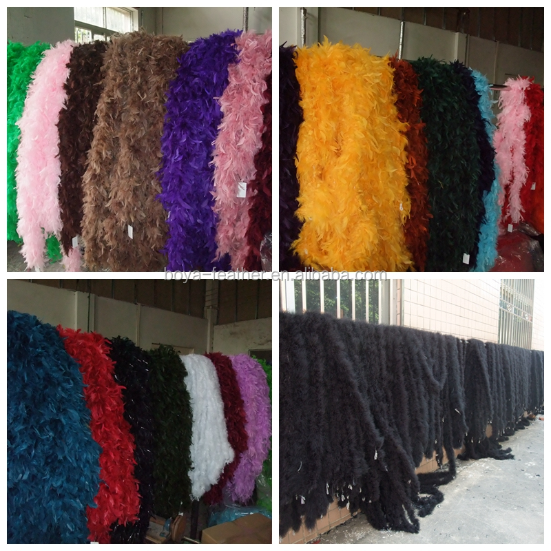 Marabou Feather and Rooster Coque Feather Boa for Event Supplies Halloween Occasion
