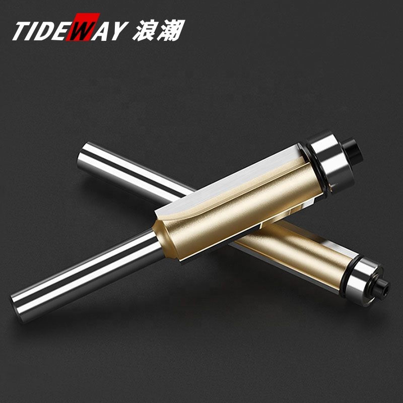  Woodworking OEM Tideway Router Bits 1/4 1/2 Inch CNC Trimmer Tool With Bearing Manufactures