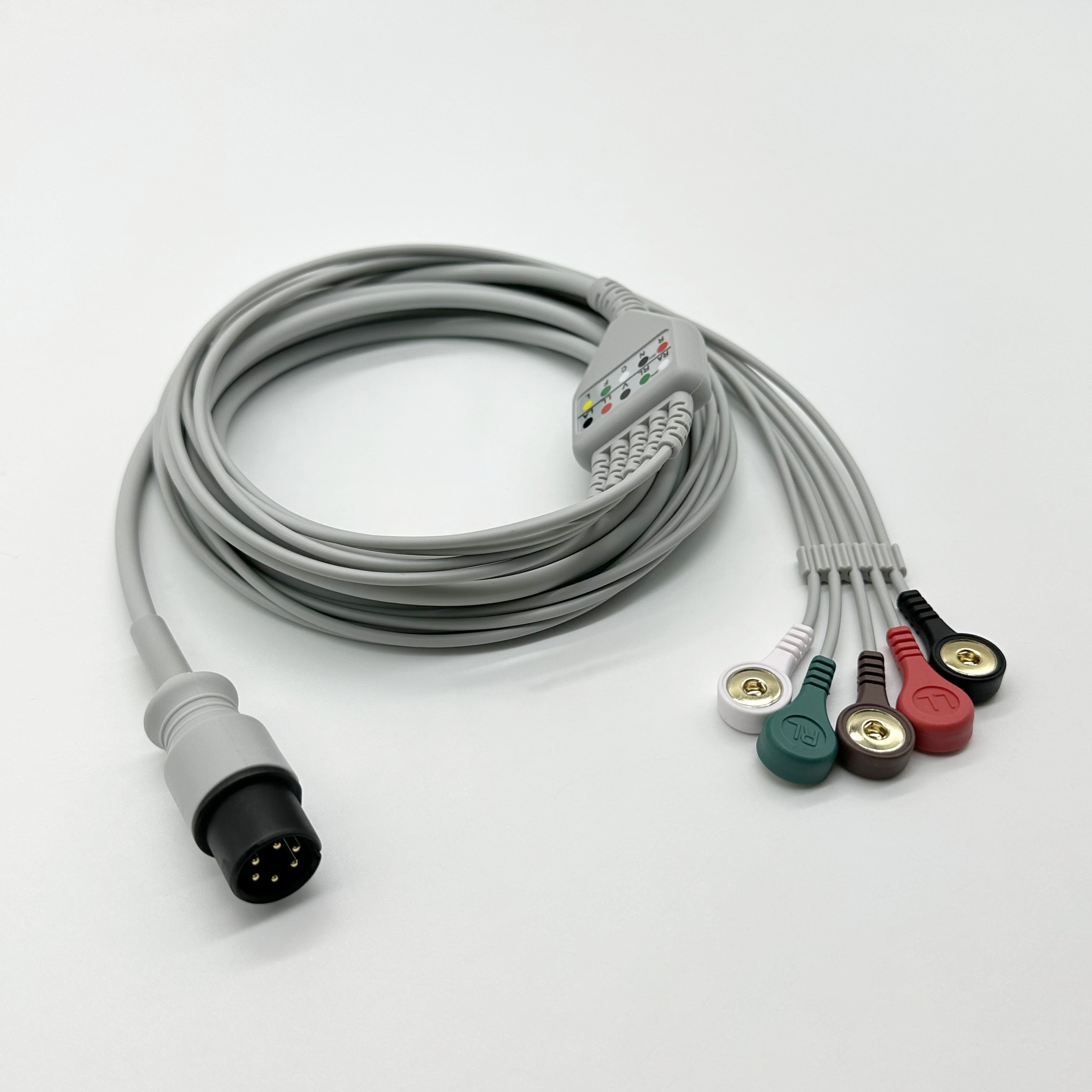 General GE Marquette 5 Leadwires ECG Cable With Snap 6pins