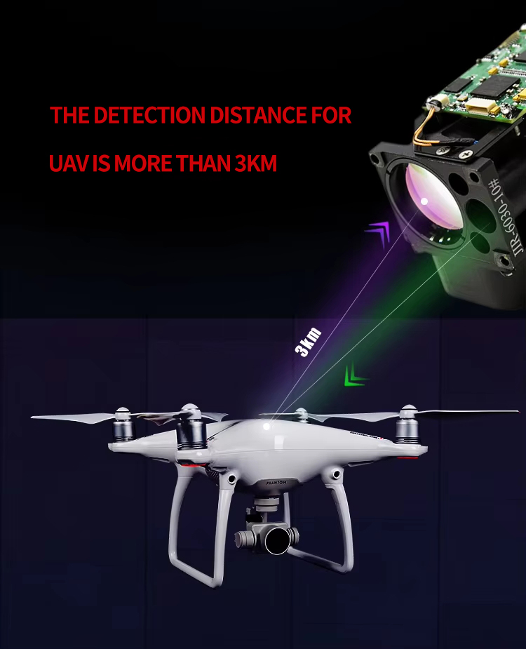 Optic Laser Rangefinder 3000m UAV 10km Vehicle Fiber Optic Laser Rangefinder Module