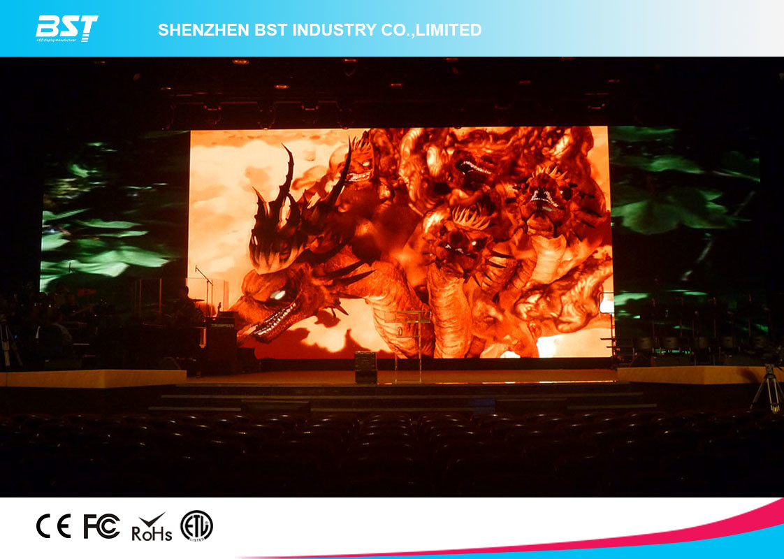 Aluminum Alloy / Steel Giant P4 SMD2121 indoor Advertising LED Screen For Airport