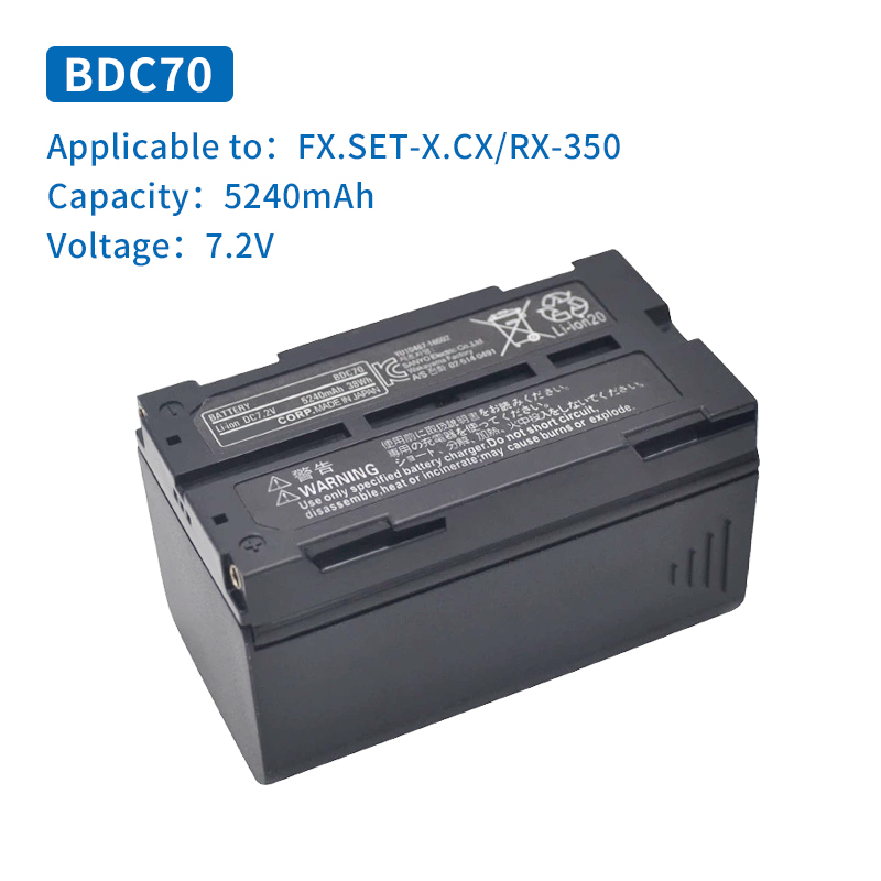 BDC70 BDC-70 Battery Compatible For Sokkia Total Station GPS SRX GRX Rechargeable 7.2V 5240mAh Li-ion Battery With Logo New