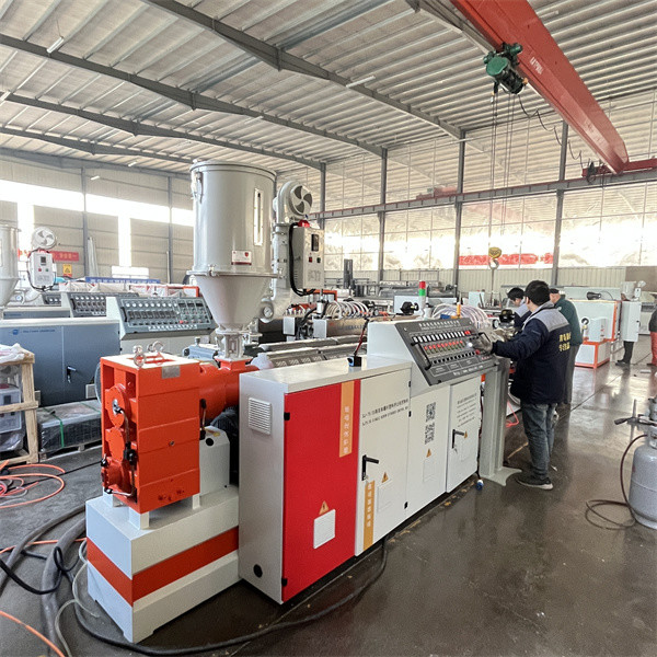 HDPE Double Wall Corrugated Pipe Making Machine / Air Conduit Pipe Production Line