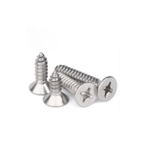 Custom Cross Countersunk Head Tapping Screws Flat Head Pointed Tail