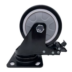 5 Inch PU Tread  Swivel Caster with Brake