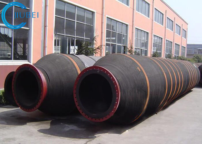 Flexible Wear Resistance Rubber Dredge Hose Self Floating Lightweight With Synthetic Textile Reinforcement