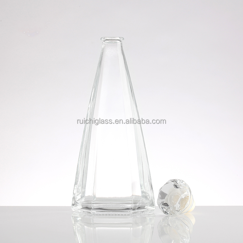 Customized Custom Make Wine Bottles Vodka Spirit Glass Bottles for 375ml 500ml 750ml