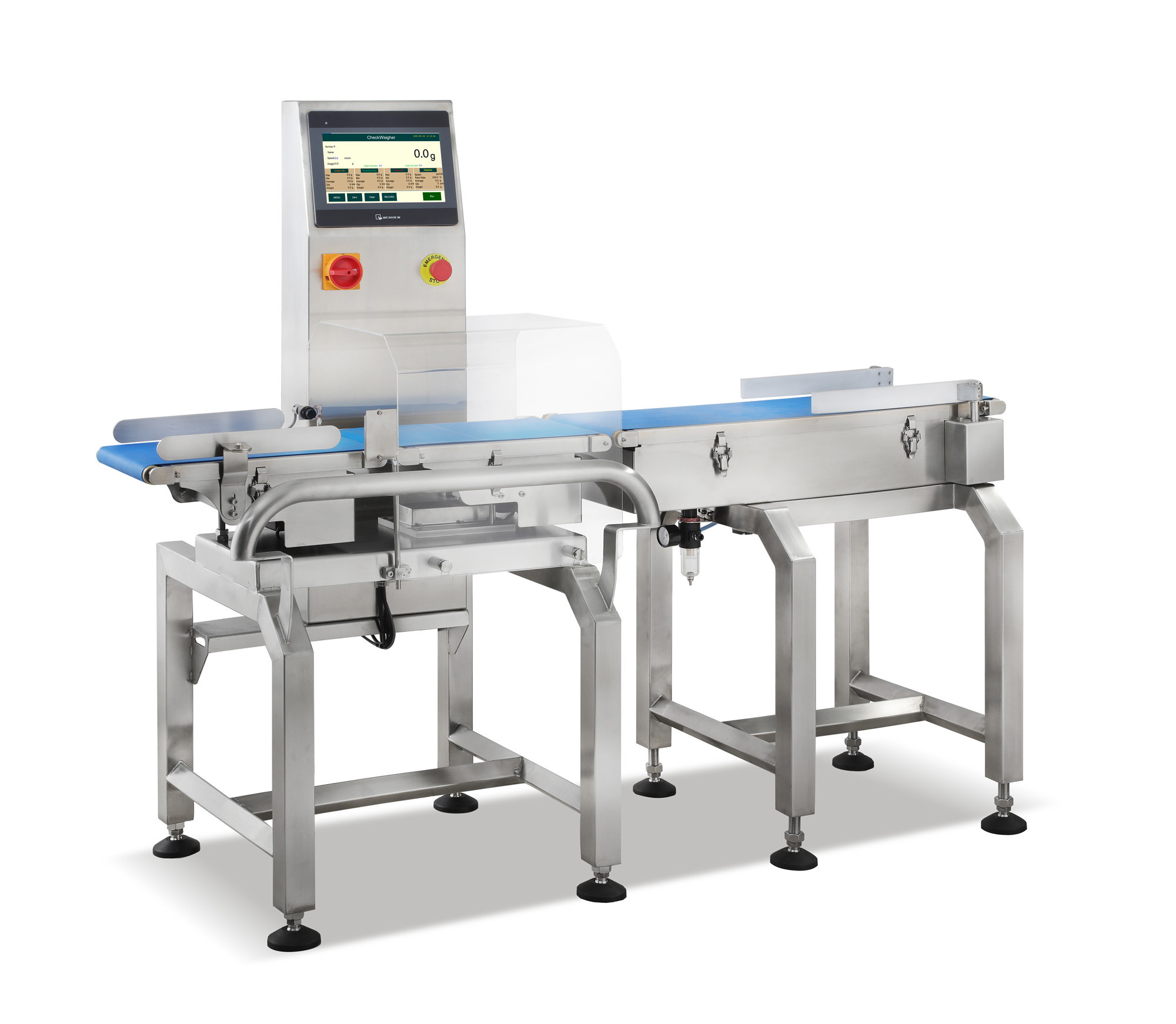 Automatic dynamic Check Weigher Machine Conveyor 380mm Belt Lengh Weighing machine