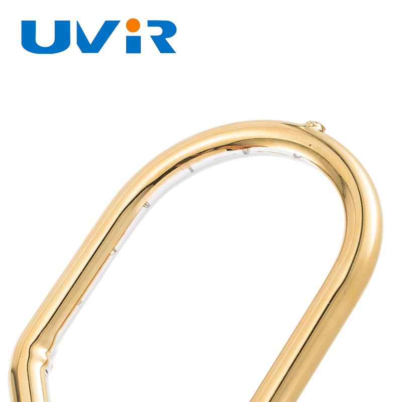 200-6000W Gold Ring-Like Halogen Heating Lamp , IR Quartz Tube For Oven Heating