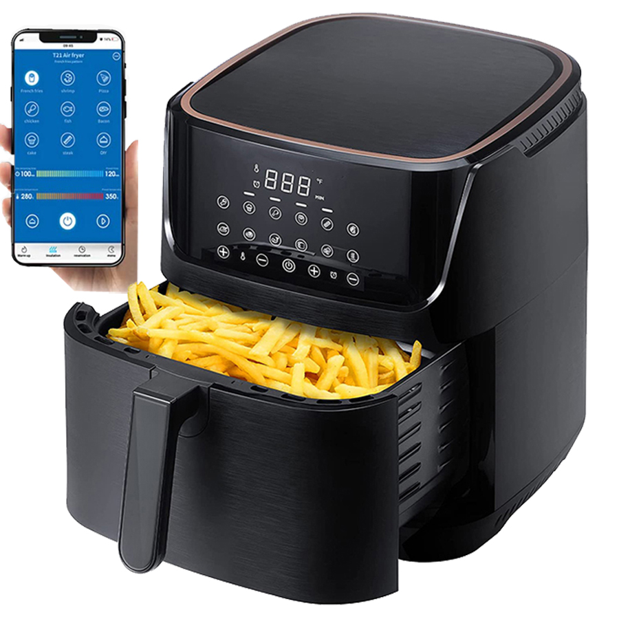 Commercial Grade Dual Air Fryer Home Used No Stick No Oil 5.5L