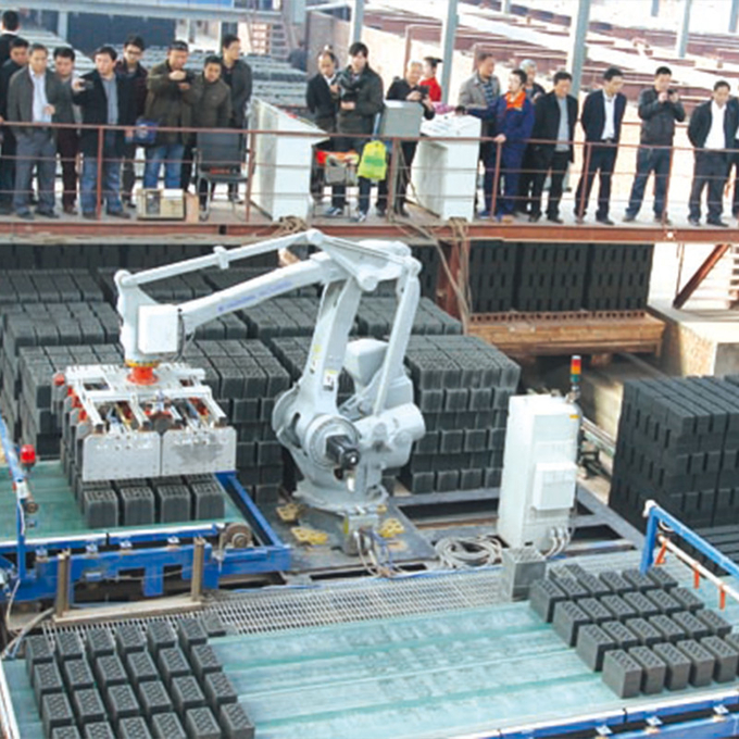 800kg Clay Brick Robot Stacking Machine Brick Manufacturing Equipment