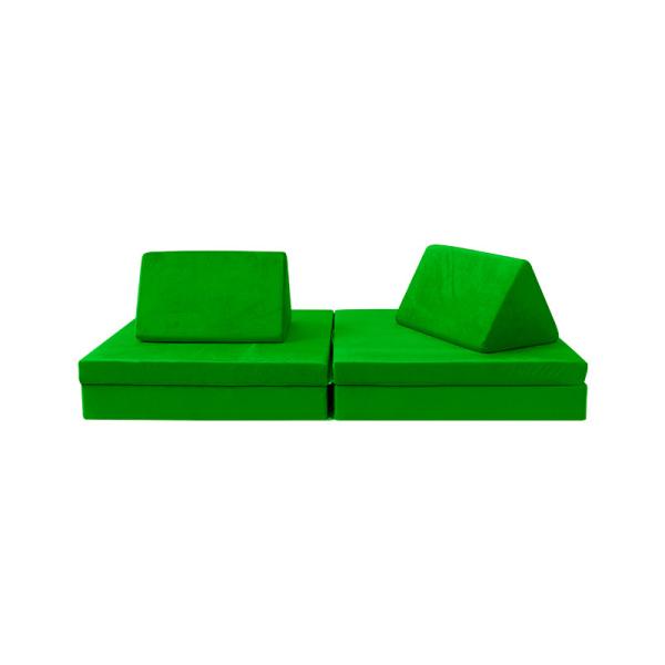 High Density Foam Velvet Configurable Play Couch 6 Piece Modular Sofa For