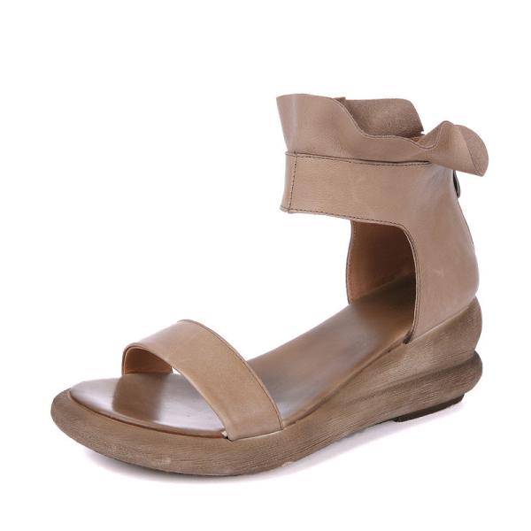 S498 New Roman Shoes Original Handmade Retro Summer Sandals Pastoral Forest