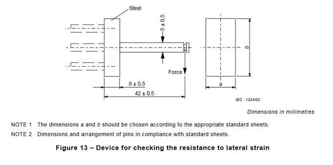 IEC 60884-1 Figure 13 Switch Life Tester Device For Checking The Resistance To Lateral Strain 5N Force